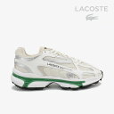 ・LACOSTE|L003 2K24 124 1 SMA/ ラコステ/ライフスタイル レトロテック ランニング/ホワイトxグリーン #