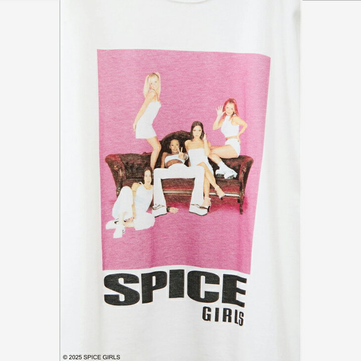 ＊GOOD ROCK SPEED｜Spice Girls Photo Art LS T-Shirt/ グッド ロック スピード/スパイス ガールズ フォト アート ロングスリーブ Tシャツ/ホワイト #