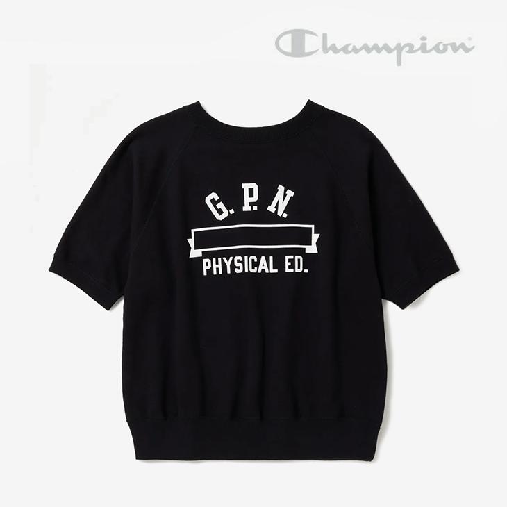 Rakuten - ・CHAMPION｜True To Archives SS Crewneck Sweat Shirt G.P.N. Physical ED./ チャンピオン/トゥルー トゥ アーカイブス ショートスリーブ クルーネック スウェットシャツ/ブラック #