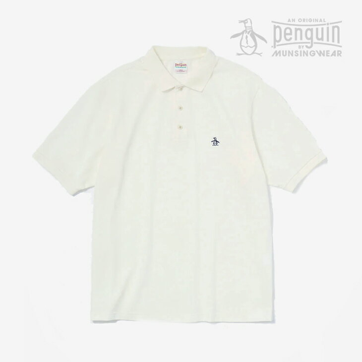 Rakuten - ：ORIGINAL PENGUIN By Munsingwear｜60s Set-In Gusset Polo Shirt/ ペンギン バイ マンシングウェア/シックスティーズ セットイン ガセット ポロ シャツ ショートスリーブ/ホワイト #