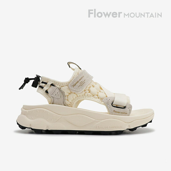・FLOWER MOUNTAIN｜Nazca Padding Strap Sandal/ フラワー マウンテン/ナスカ パディング ストラップ サンダル/クラウディーホワイト #