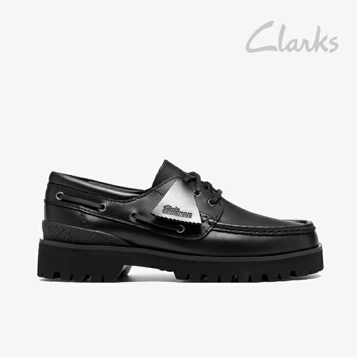 ・CLARKS｜Yukoner Boat Leather Extralight/ クラークス/ユーコナー ボート レザー エクストラライト/ブラック #