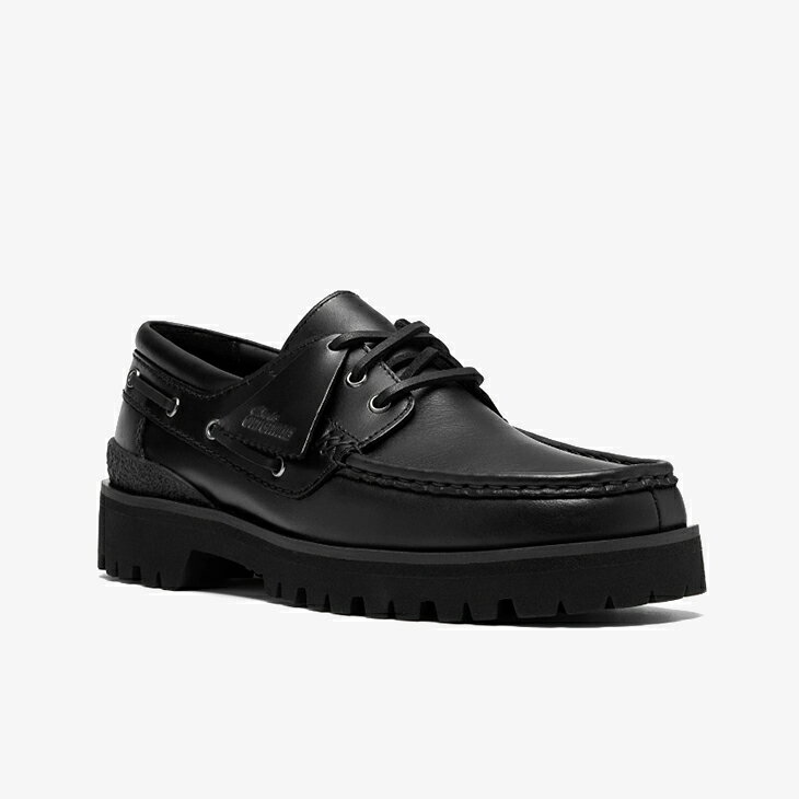 GO ONの・CLARKS｜Yukoner Boat Leather Extralight/ クラークス/ユーコナー ボート レザー エクストラライト/ブラック #｜アングル2