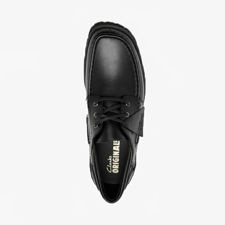 GO ONの・CLARKS｜Yukoner Boat Leather Extralight/ クラークス/ユーコナー ボート レザー エクストラライト/ブラック #｜アングル3
