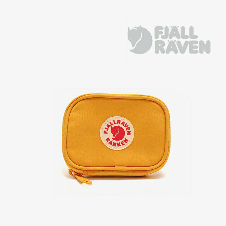 FJALLRAVEN｜Kanken Card Wallet - Goods/ フェールラーベン/カンケン カード ウォレット/Warm Yellow 財布 コイン ケース 薄型 コンパクト 軽量 ミニ 黄色 マスタード