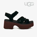 ・UGG|W New Heights Ankle Strap Platform/ アグ/ニュー ハイツ アンクル ストラップ プラットフォーム/ブラック #
