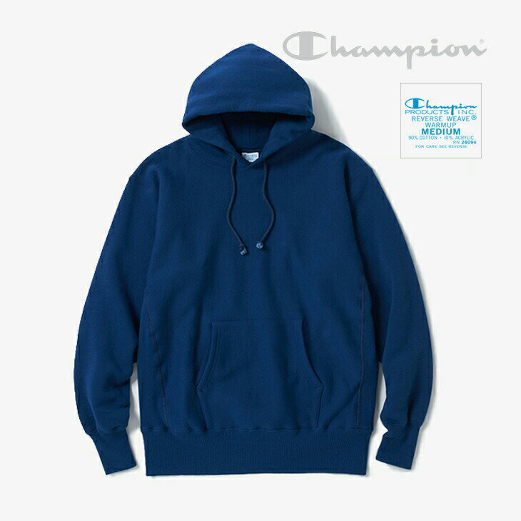 ・CHAMPION｜Reverse Weave Hooded Sweat/ チャンピオン/リバース ウィーブ フーデッド スウェット/Royal Blue #True to Archives 青単タグ