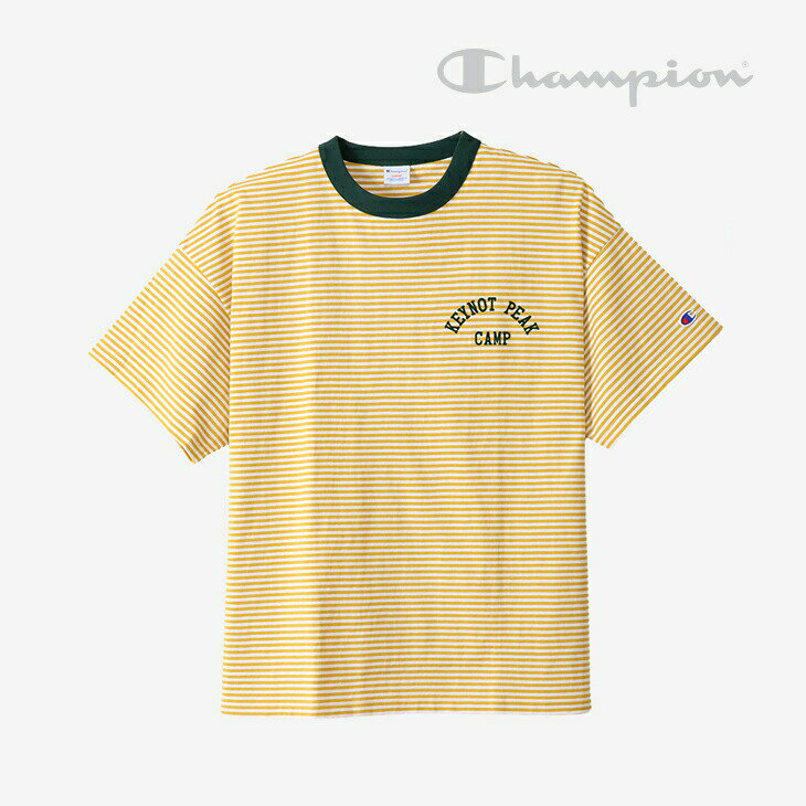 ＊CHAMPION｜SS Ringer Border T-Shirt Keynot Peak/ チャンピオン/ショートスリーブ リンガー ボーダー Tシャツ ケイノットピーク/マスタード #