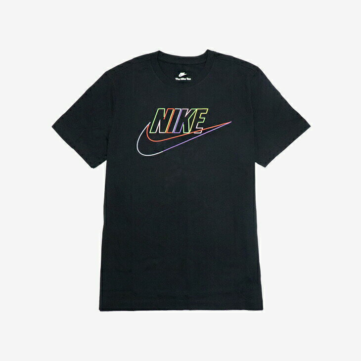 ・NIKE｜NSW Club + BRD PK Hybrid SS T-Shirt/ ナイキ/クラブ ハイブリッド ロゴ Tシャツ/ブラック #