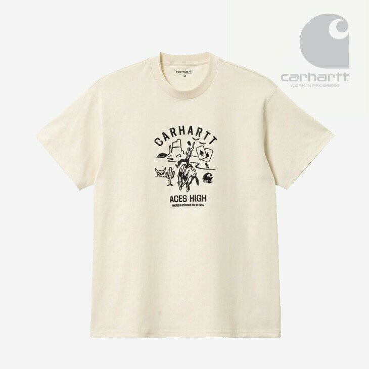 ・CARHARTT WIP｜SS Souvenir Valley T-Shirt/ カーハート/ショートスリーブ スーベニア バレー Tシャツ/ナチュラルxブラック #