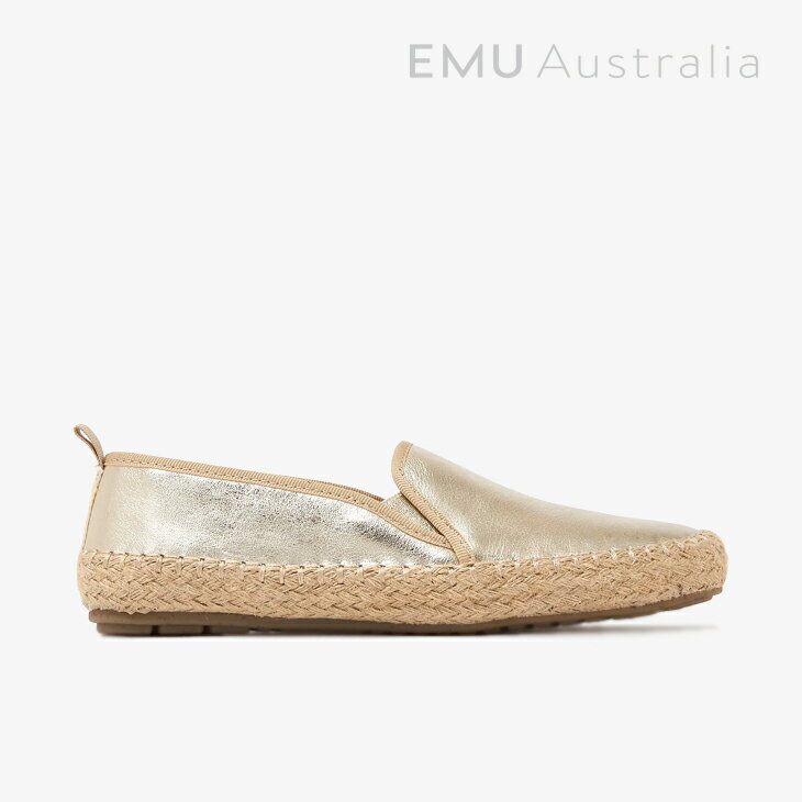 EMUW Gum Leather Metallic Espadrille Slip-On Jute/ ߥ塼/ 쥶 ᥿å...