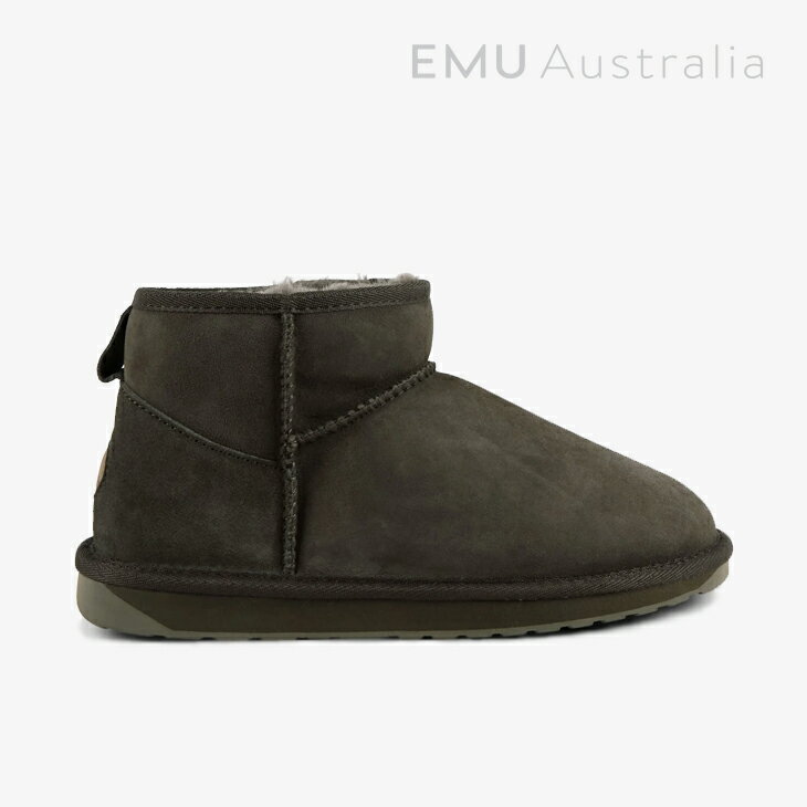 Rakuten - ：EMU｜W Stinger Micro Sheepskin/ エミュー/スティンガー マイクロ シープスキン ムートン/ダークオリーブ #