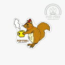 ・POPFIRE|Outdoor Sticker - Goods/ ポップファイア/アウトドア ステッカー/Squirrel #ウシオダヒロアキ HIROAKI...
