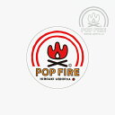 ・POPFIRE｜Outdoor Sticker - Goods/ ポップファイア/アウトドア ステッカー/Logo #ウシオダヒロアキ HIROAKI USHIODA
