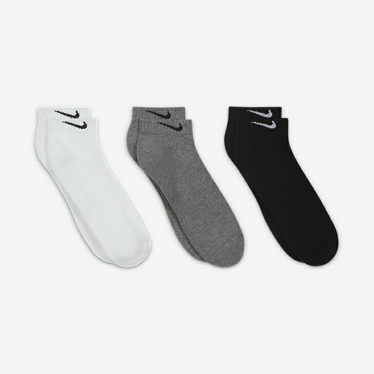 ・NIKE｜Everyday Cushioned Low Socks/ ナイキ/エブリデイ クッションド ロー ソックス/マルチカラー #