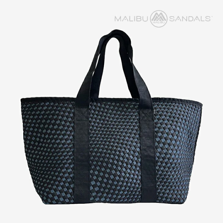 樂天商城 - ＊MALIBU SANDALS｜Weekender Beach Tote L/ マリブ サンダルズ/ウィークエンダー ビーチ トート/ブラックxシーブルー #