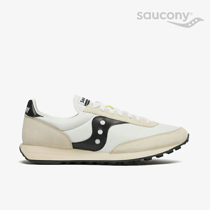 Rakuten - ・SAUCONY｜Trainer 80 Classic/ サッカニー/トレーナー エイティー クラシック ナイロン スエード/ホワイトxブラック #