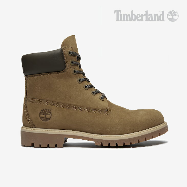 ・TIMBERLAND｜Premium 6inch Lace WP Boot Nubuck/ ティンバーランド/プレミアム 6インチ レース ウォータープルーフ ブーツ ヌバック/オリーブxダークブラウン #