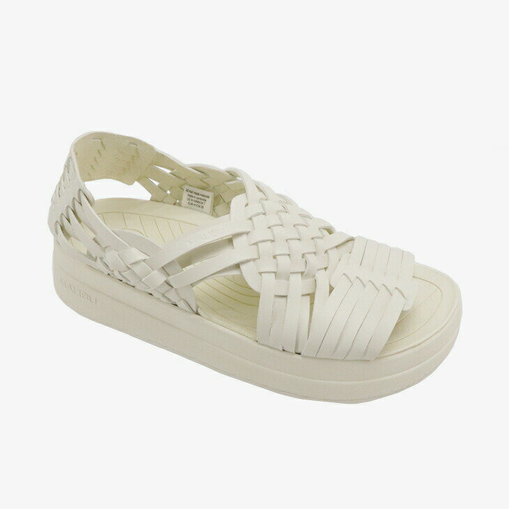 ・MALIBU SANDALS｜Canyon Platform Vegan Leather/ マリブ サンダルズ/キャニオン プラットフォーム ビーガン レザー/オフホワイト #