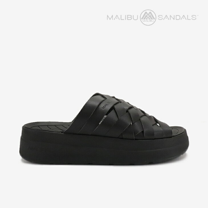 ・MALIBU SANDALS｜Zuma Platform Vegan Leather/ マリブ サンダルズ/ズマ プラットフォーム ビーガン レザー/ブラック #