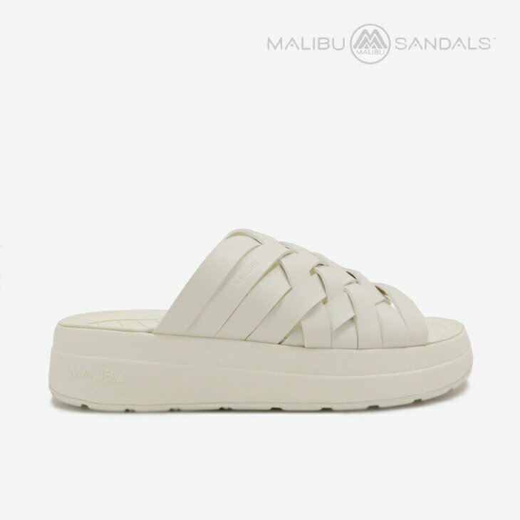 ・MALIBU SANDALS｜Zuma Platform Vegan Leather/ マリブ サンダルズ/ズマ プラットフォーム ビーガン レザー/オフホワイト #