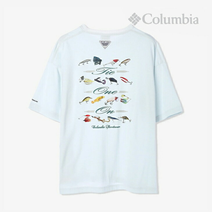 コロンビア Tシャツ メンズ ＊COLUMBIA｜Newport Range Short Sleeve T-Shirt/ コロンビア/ニューポートレンジショートスリーブTシャツ/アイスグレー #