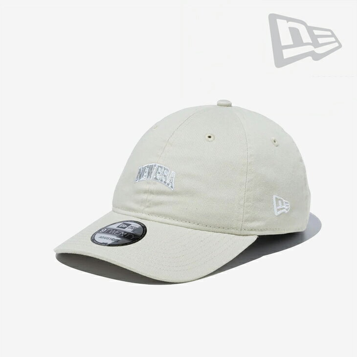 ・NEW ERA｜9Twenty Mini College Logo/ ニュー エラ/ナイントゥエンティ ミニ カレッジ ロゴ/アイボリー #