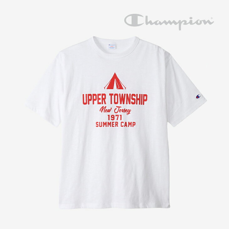 ＊CHAMPION｜US Cotton SS T-Shirt Upper Township/ チャンピオン/ショートスリーブ Tシャツ アッパータウンシップ/ホワイト