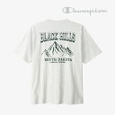 ＊CHAMPION｜US Cotton SS T-Shirt Black Hills/ チャンピオン/ショートスリーブ Tシャツ ブラックヒルズ/ライトグレー #