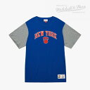 MITCHELL NESS｜NBA Color Blocked SS T-Shirt Knicks/ ミッチェルアンドネス/カラーブロック ショートスリーブ Tシャツ ニックス/ロイヤル