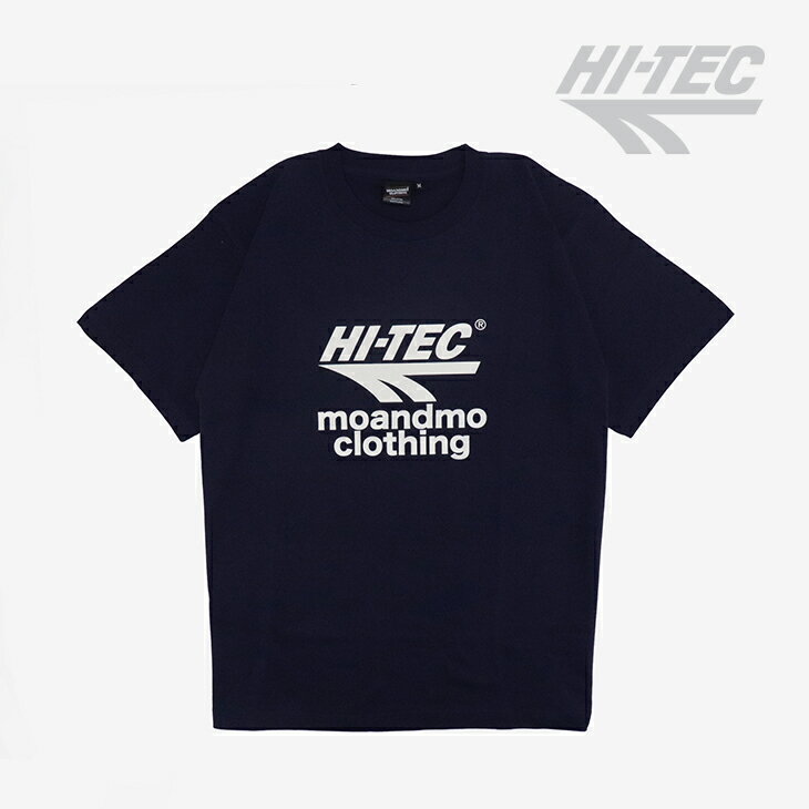 Rakuten - ：HI-TEC｜xMoandmo Clothing Front Logo T-Shirt/ ハイテック/モーアンドモー クロージング フロントロゴTシャツ/ネイビー #