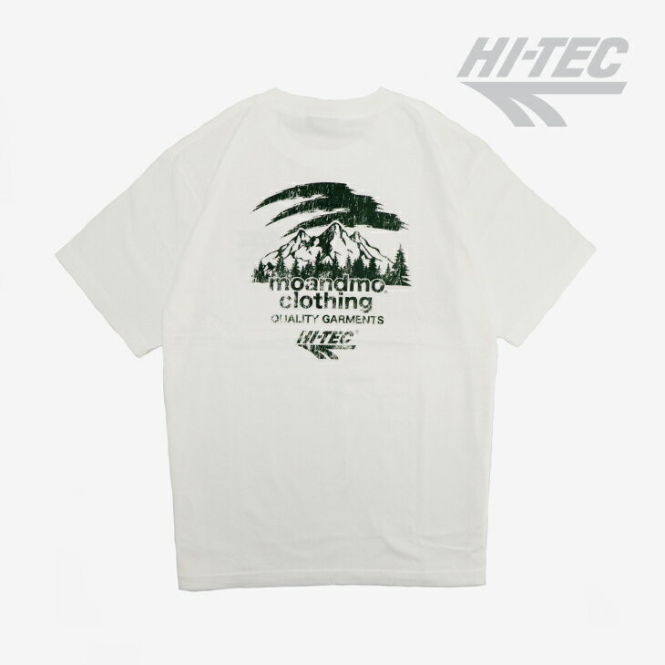 Rakuten - ：HI-TEC｜xMoandmo Clothing Back Print T-Shirt/ ハイテック/モーアンドモー クロージング バック プリント Tシャツ/ホワイト #