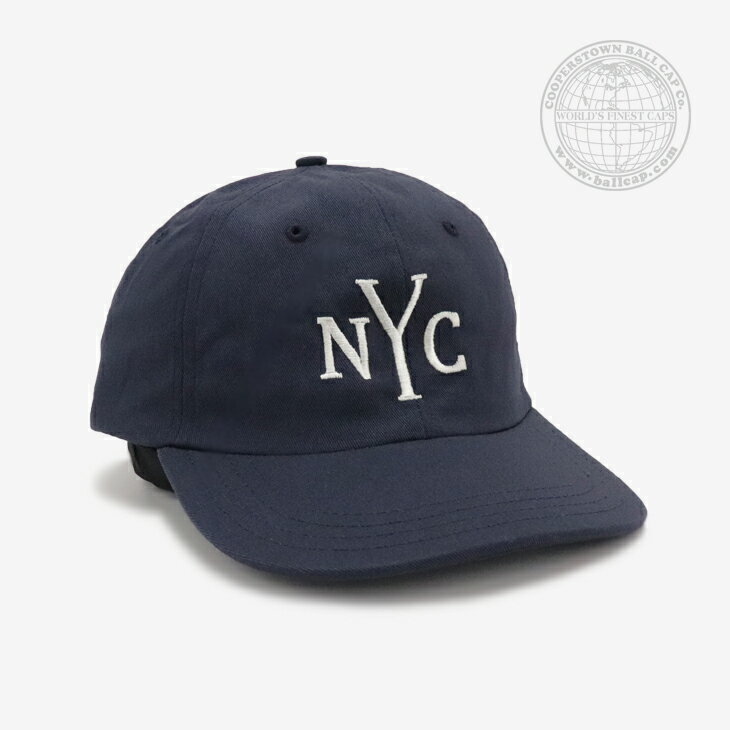 ・COOPERSTOWN BALL CAP｜USA Made Washed Cap Embroidary NYC/ クーパーズタウン/USA製 ウォッシュド キャップ エンブロイダリー ニューヨーク/ネイビー #