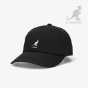 カンゴール ・KANGOL｜Washed Baseball Cap/ カンゴール/ウォッシュド ベースボール キャップ/ブラック #