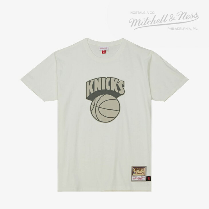 ・MITCHELL&NESS｜NBA Cream SS T-Shirt Knicks/ ミッチェルアンドネス/クリーム ショートスリーブ Tシャツ ニックス/オフホワイト #