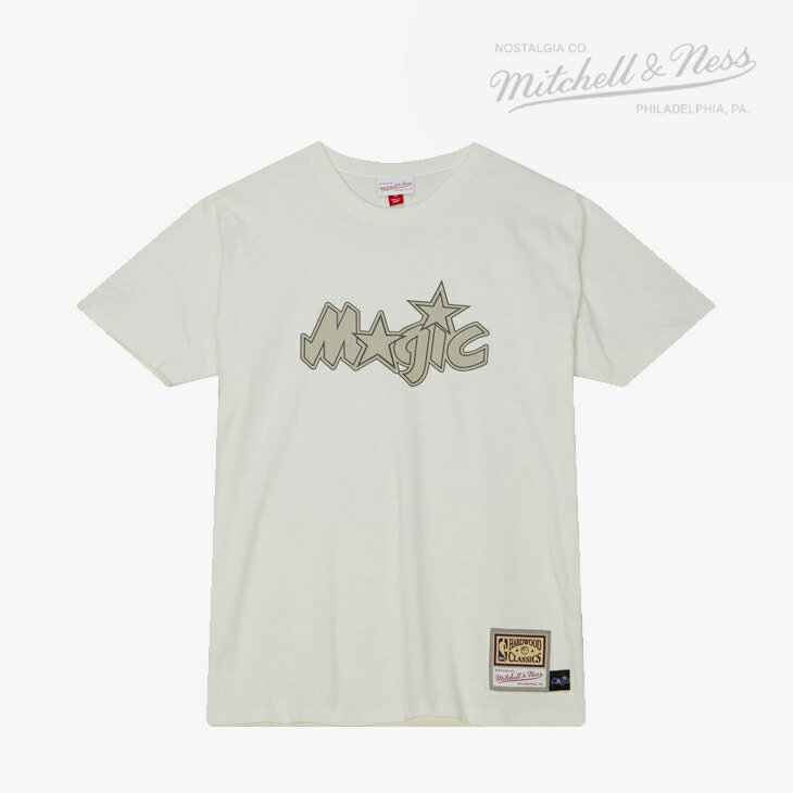 ・MITCHELL&NESS｜NBA Cream SS T-Shirt Magic/ ミッチェルアンドネス/クリーム ショートスリーブ Tシャツ マジック/オフホワイト #
