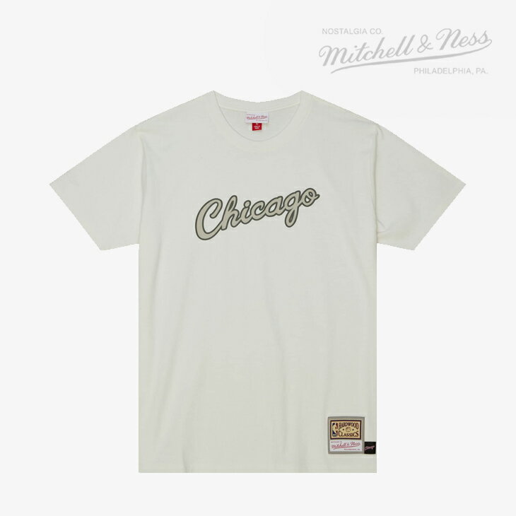 ・MITCHELL&NESS｜NBA Cream SS T-Shirt Bulls/ ミッチェルアンドネス/クリーム ショートスリーブ Tシャツ ブルズ/オフホワイト #