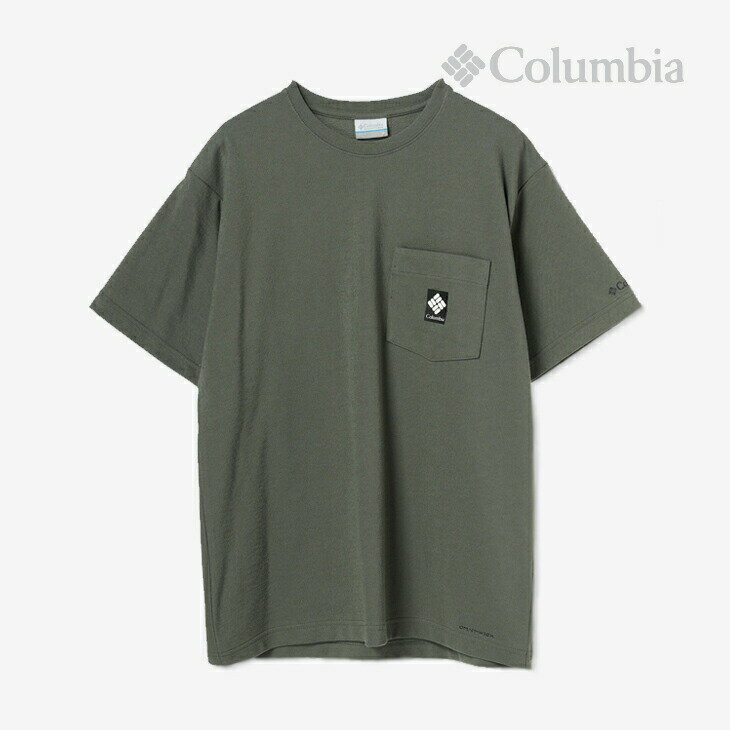 ＊COLUMBIA｜Stuck Bend Short Sleeve Crew/ コロンビア/スタック ベンド ショートスリーブ クルー Tシャツ/サイプレス #