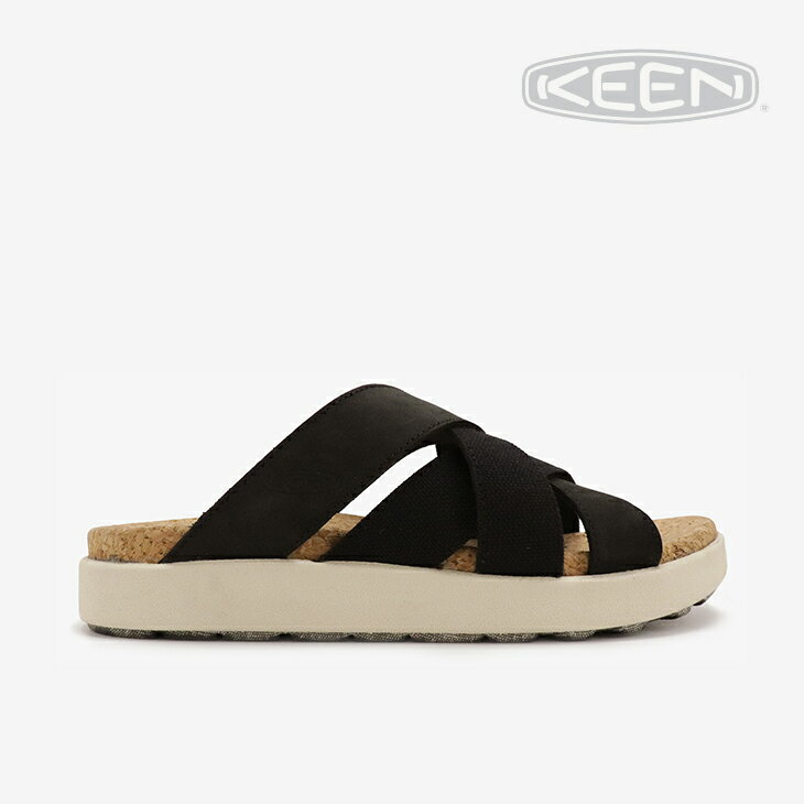 エル ・KEEN｜W Elle Mixed Slide/ キーン/エル ミックスド スライド/ブラック #