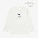 *LACOSTE|Heavy Jersey Classic Print LS T-shirt/ ラコステ/ヘビー ジャージ クラシック プリント ロングスリーブ Tシャツ/フラウア #