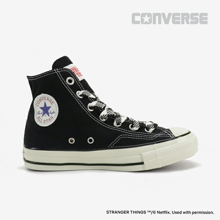・CONVERSE｜xStranger Things 5 All Star Aged 87 CL Hi/ コンバース/ストレンジャー シングス 5 オール スター エイジド 87 キャラクターラベル ハイ キャンバス/ブラック #