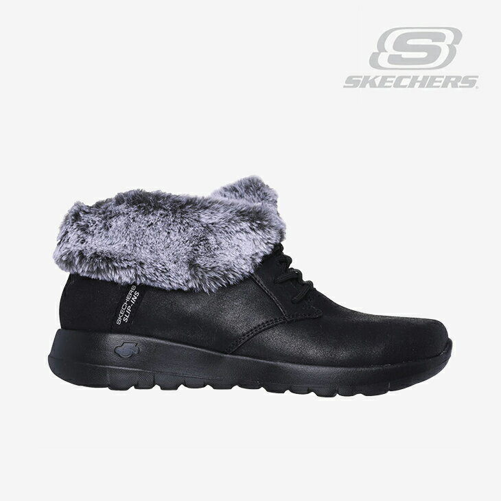 ・SKECHERS｜W Slip-Ins On The Go Joy Cozy Charm/ スケッチャーズ/スリップインズ オン ザ ゴー ジョイ コージー チャーム/ブラックxグレー #