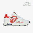 ・SKECHERS｜W The Rolling Stones Uno Single!/ スケッチャーズ/ウノ ローリング ストーンズシングル スケッチエア/ホワイトxレッド #