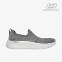 ・SKECHERS｜W Go Walk Flex Sky Breeze/ スケッチャーズ/ゴー ウォーク フレックス スカイブリーズ/チャコールxピンク #