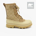 ・SOREL｜W Caribou Royal Waterproof/ ソレル/カリブー ロイヤル ウォータープルーフ/カヌーxカリブーベージュ #