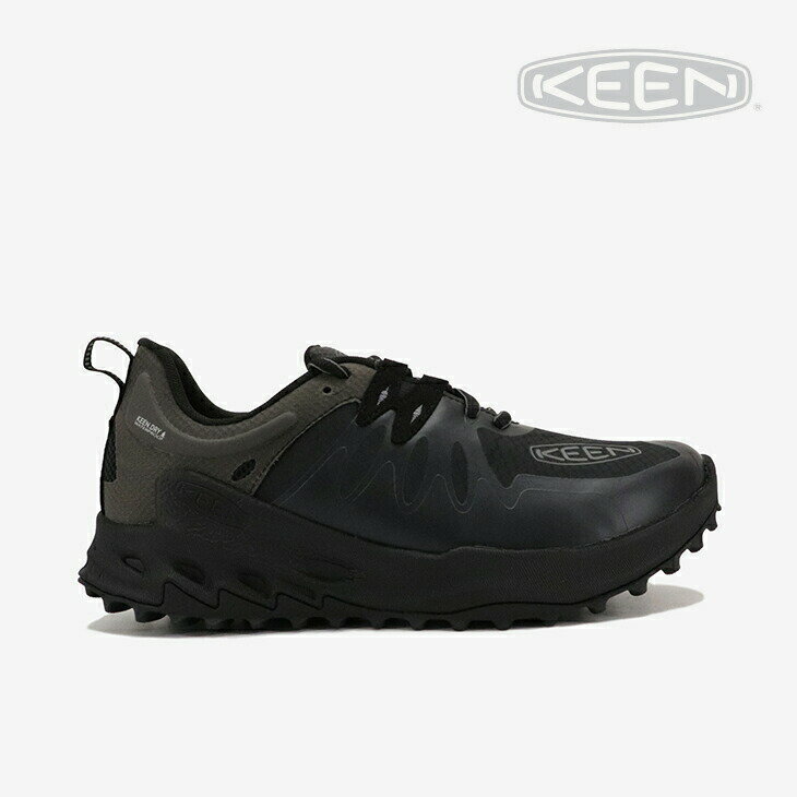 ・KEEN｜Zionic Waterproof Hiking Shoes/ キーン/ザイオニック ウォータープルーフ ハイキング シューズ/ブラックxスチールグレー #