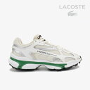 ・LACOSTE|W L003 2K24 124 1 SFA/ ラコステ/ライフスタイル レトロテック ランニング/ホワイトxグリーン #