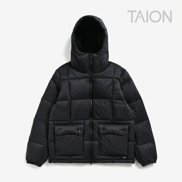 ・TAION｜Mountain Packable Volume Down Parka/ タイオン/マウンテン パッカブル ボリューム ダウン パーカー/ブラック #