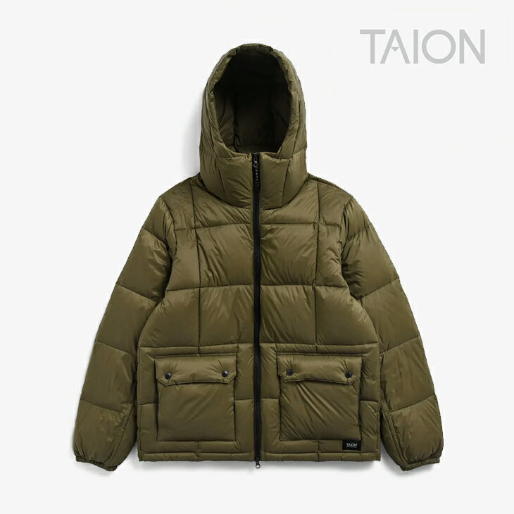 ・TAION｜Mountain Packable Volume Down Parka Ripstop/ タイオン/マウンテン パッカブル ボリューム ダウン パーカー リップストップ/オリーブ #