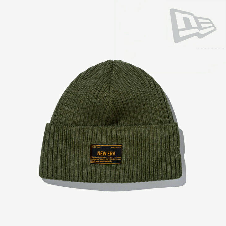 ・NEW ERA｜Military Patch Knit Cap/ ニュー エラ/ミリタリー パッチ ニット キャップ/オリーブグリー..